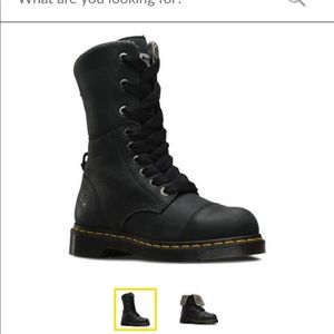 Dr Martens Leah womens steel toe roll down boot